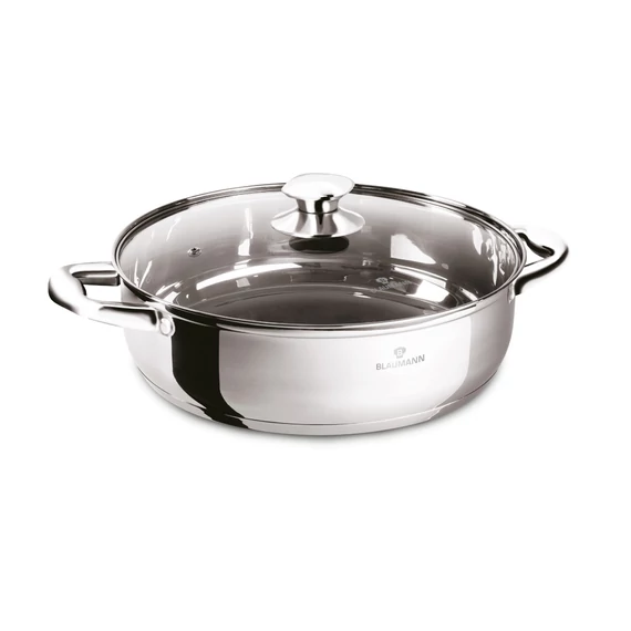 Blaumann PROFESSIONAL rozsdamentes lábas üvegfedővel 3,75 L (BL-3866)
