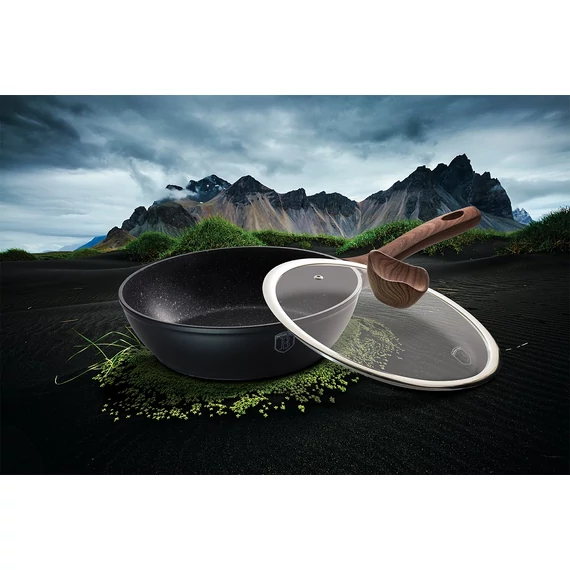 Berlinger Haus Ebony Rosewood indukciós serpenyő fedővel 24cm-es (BH-1718)