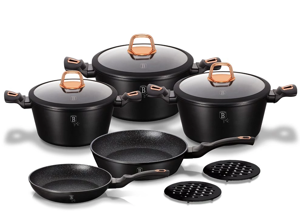 Berlinger Haus Black Rose 10 részes edénykészlet (BH-8168)