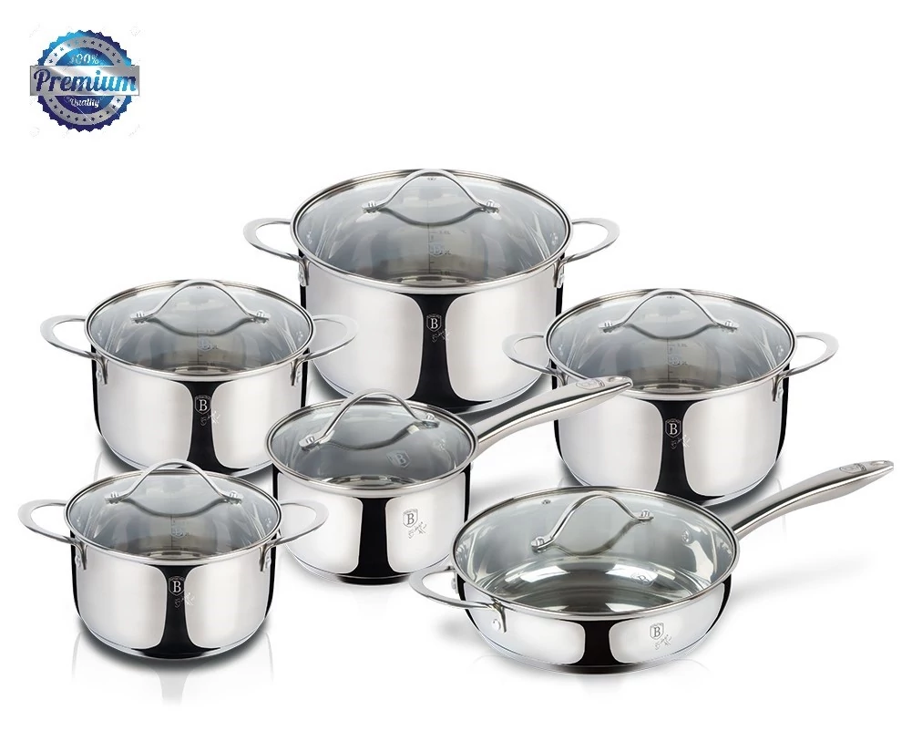 Berlinger Haus Silver Jewellery  12 részes LUXUS edénykészlet (BH-6661)