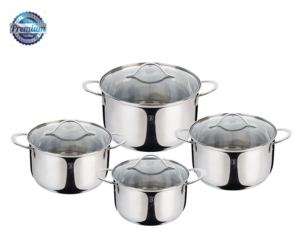 Berlinger Haus Silver Jewellery  8 részes LUXUS edénykészlet (BH-6663)