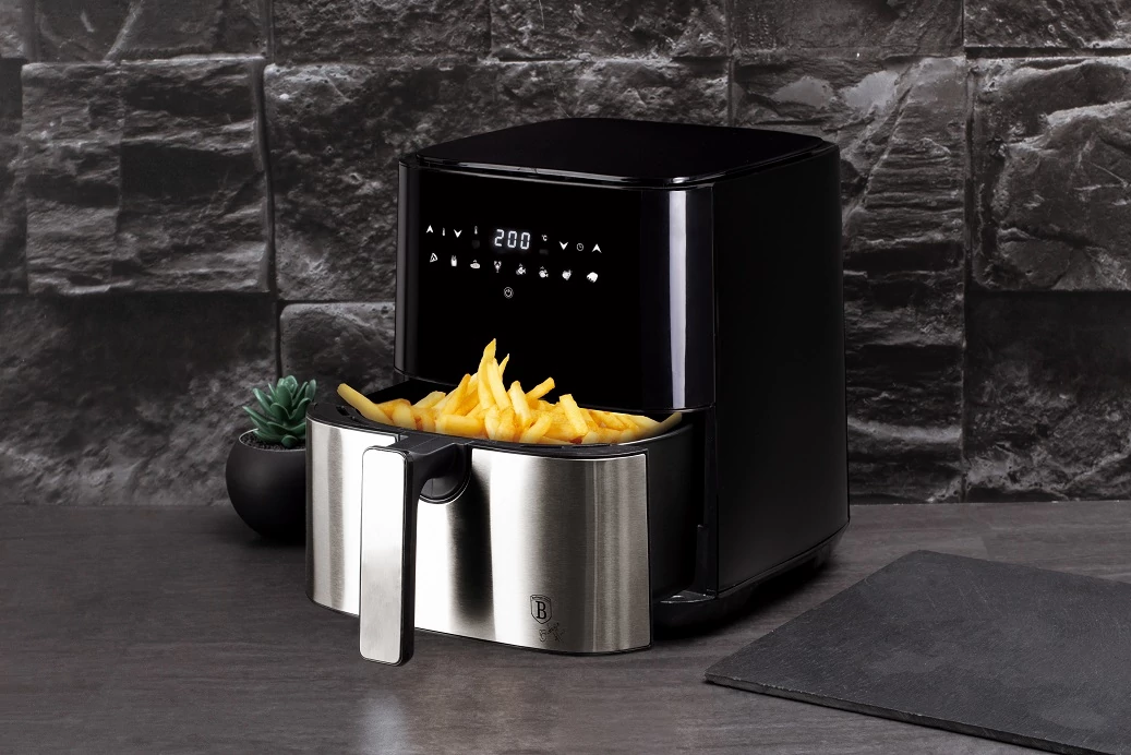 Berlinger Haus 5 l-es Forrólevegős Olaj Nélküli Fritőz LCD Kijelzővel (BH-9422)