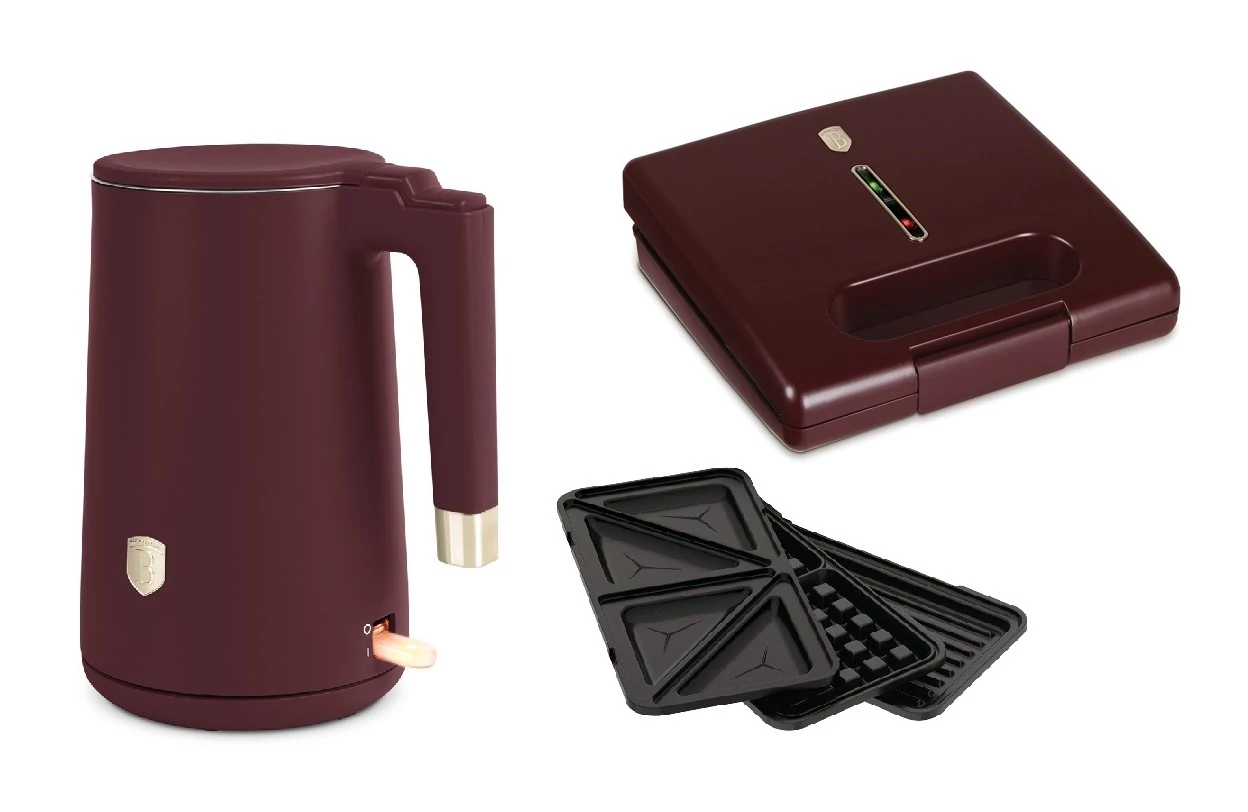 Berlinger Haus Leonardo Szendvics-, Gofri-, Grillsütő + Vízforraló szett (BH-9587/9579)