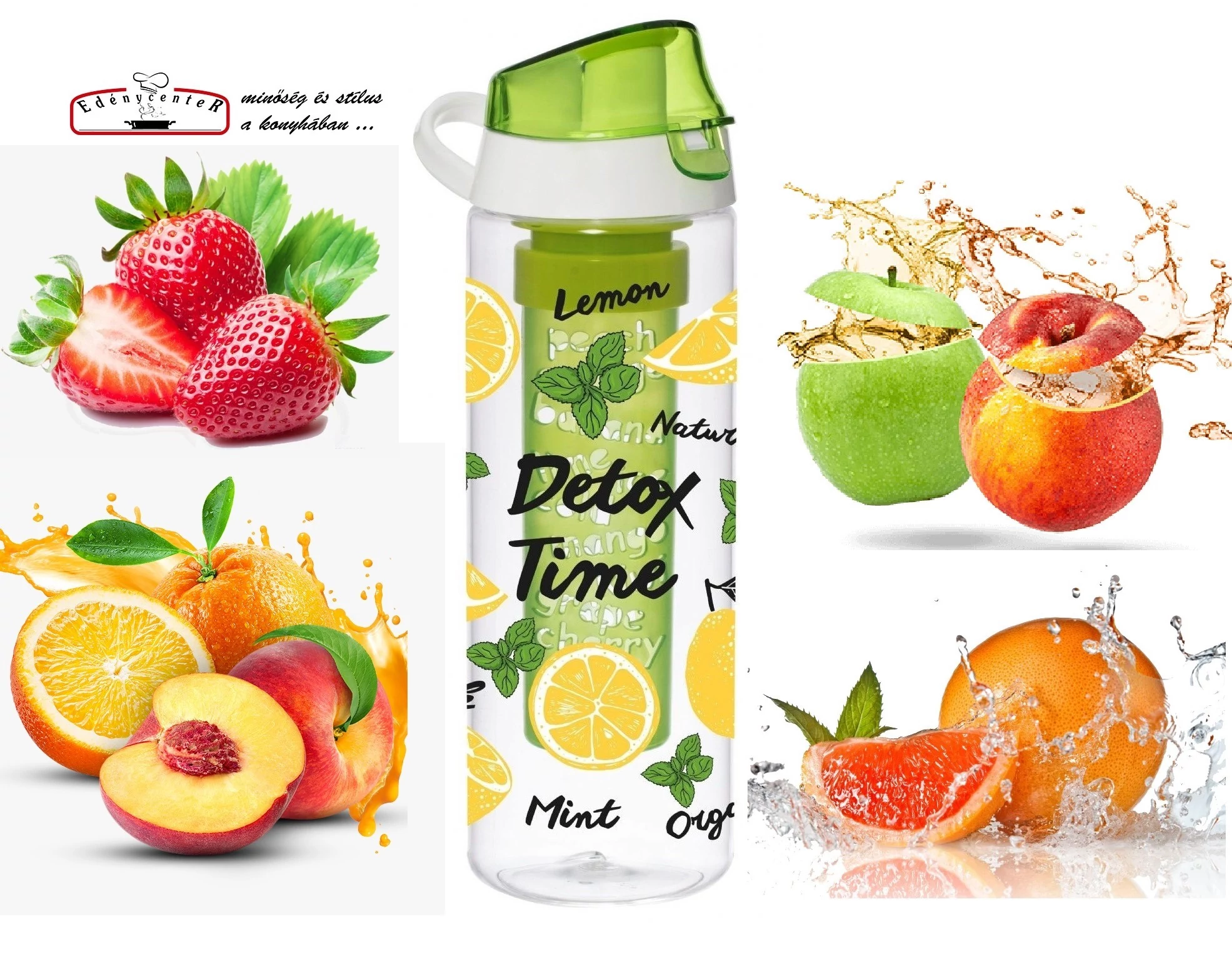 Fruit Infuser Kulacs gyümölcstartóval 0,65 l-es (161558-001)