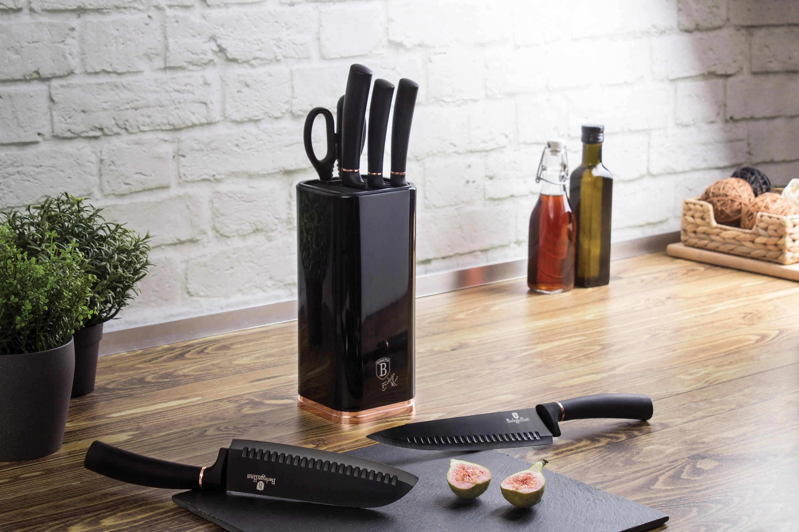 Berlinger Haus Black Rose Diamond bevonatú Késkészlet (BH-2422)