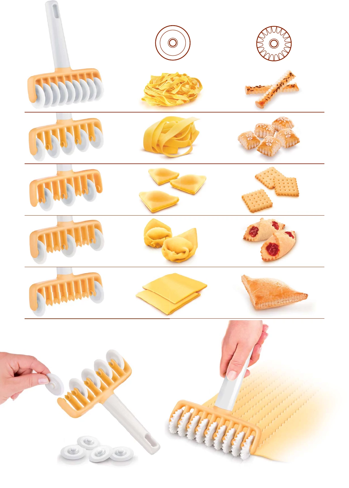 Tescoma Delicia Multifunkciós ravioli, sajtos rúd, derelyevágó (630023)