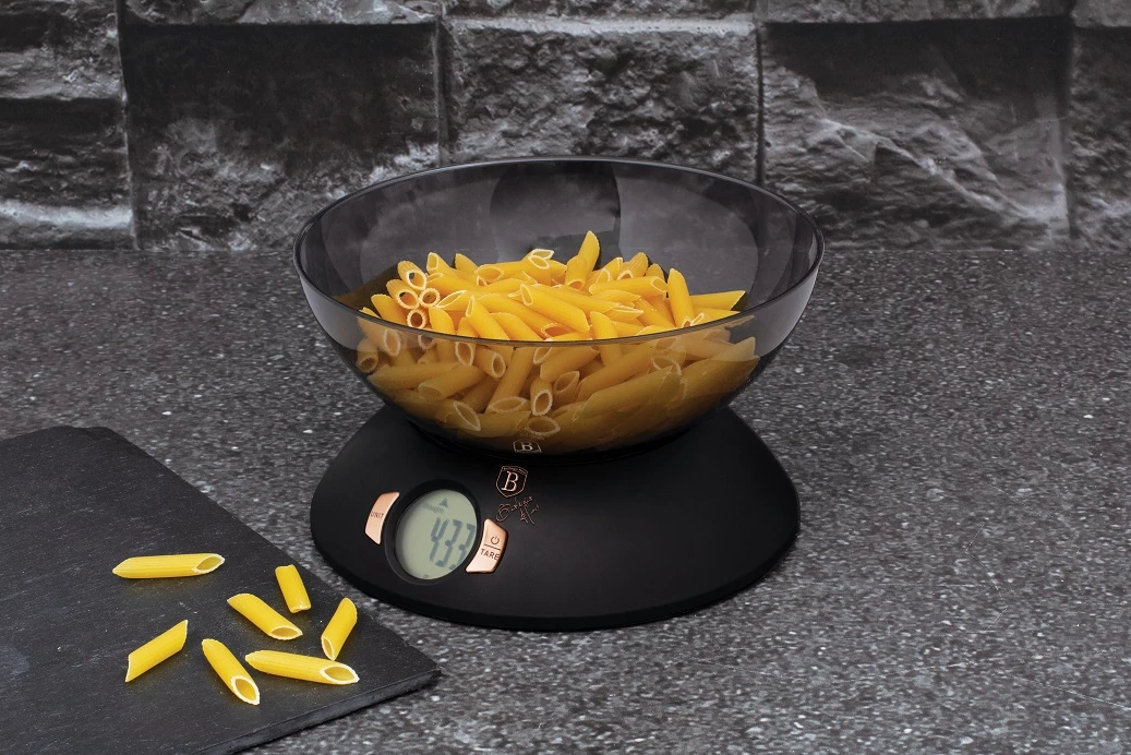 Berlinger Haus Black Rose digitális konyhai mérleg tállal (BH-9276)