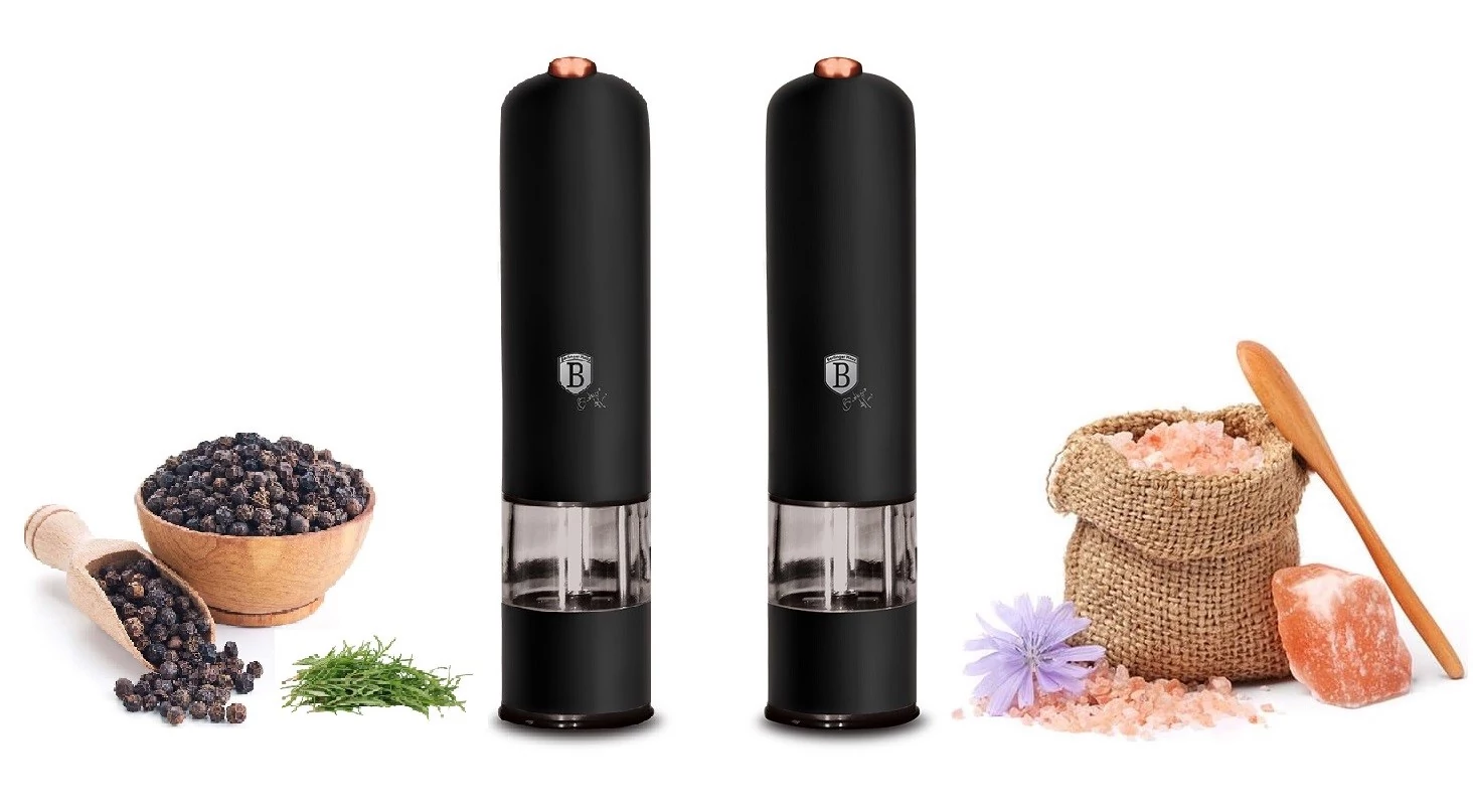 Berlinger Haus 2 db-os elektromos só-és borsőrlő szett Black Rose Gold (BH-9286)