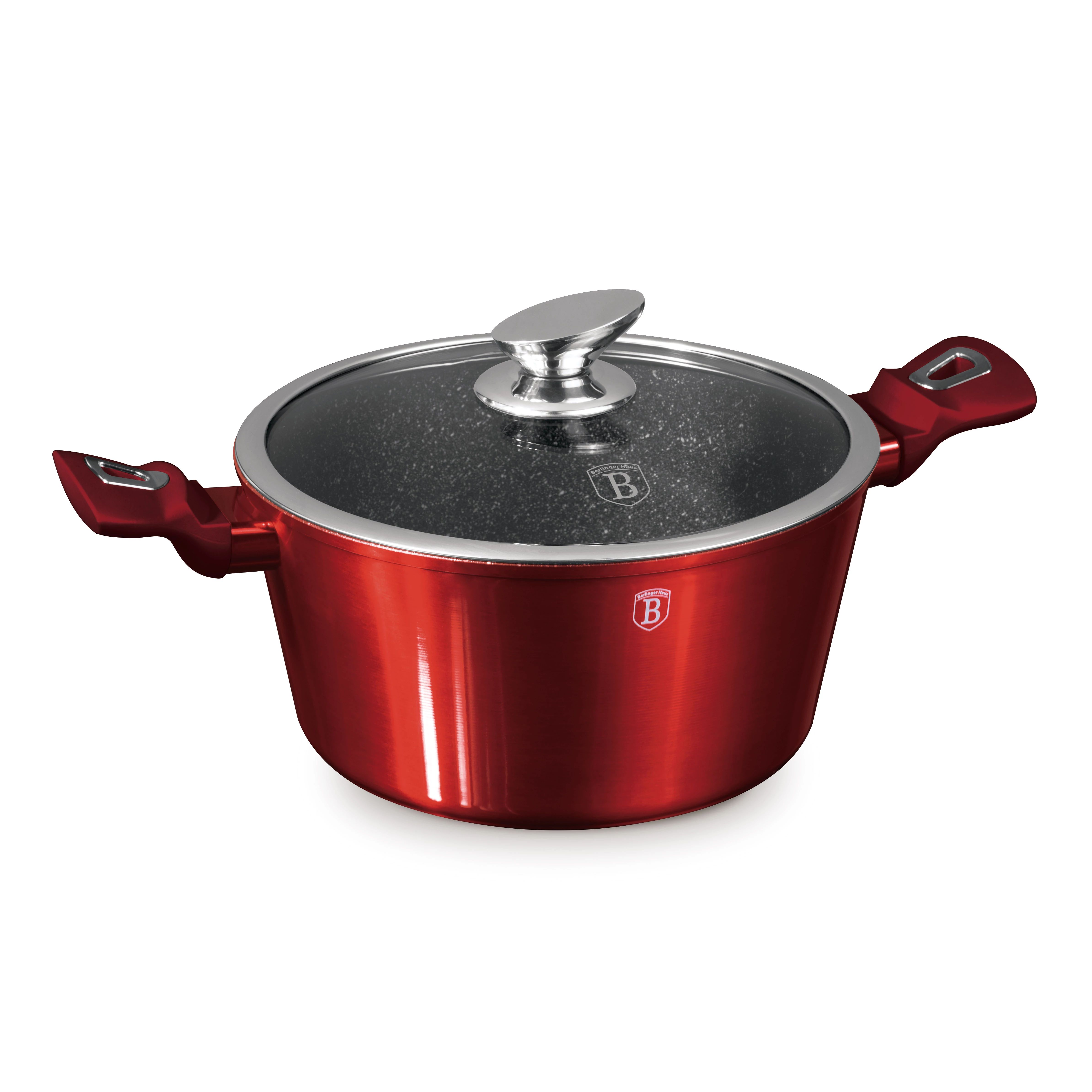 Berlinger Haus Burgundy Metallic Indukciós lábas 24 cm-es (BH-1257)