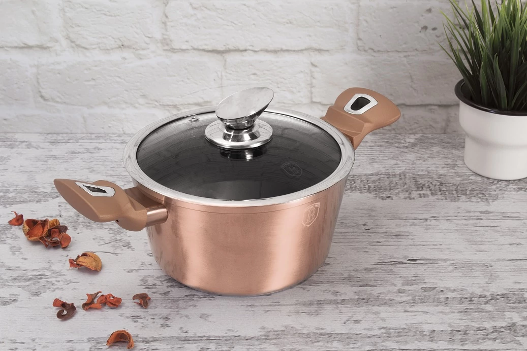 Berlinger Haus Rose Gold indukciós lábas 30 cm-es (BH-6194)