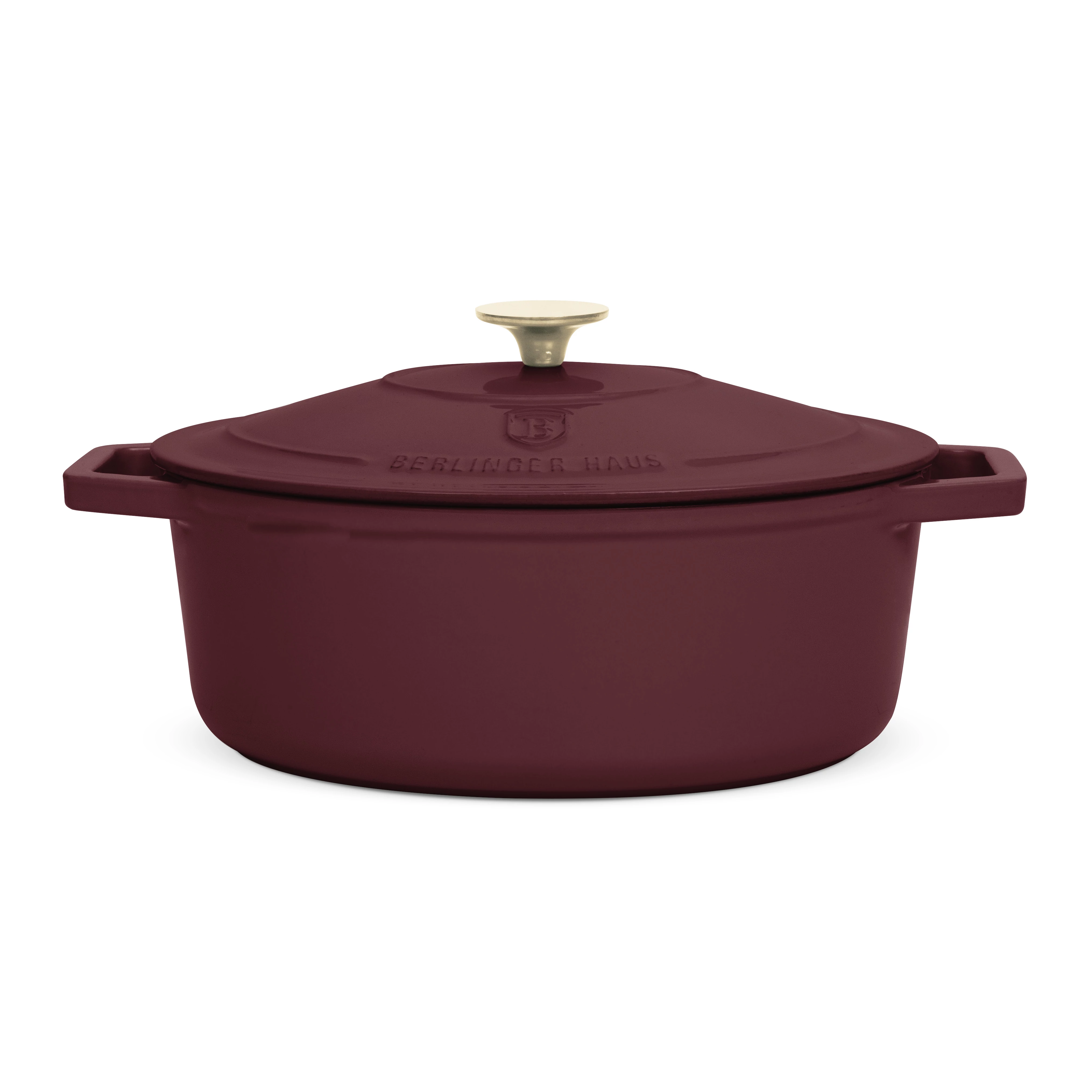 Berlinger Haus Leonardo Öntöttvas ovális lábas fedővel 30 cm-es (BH-6543)