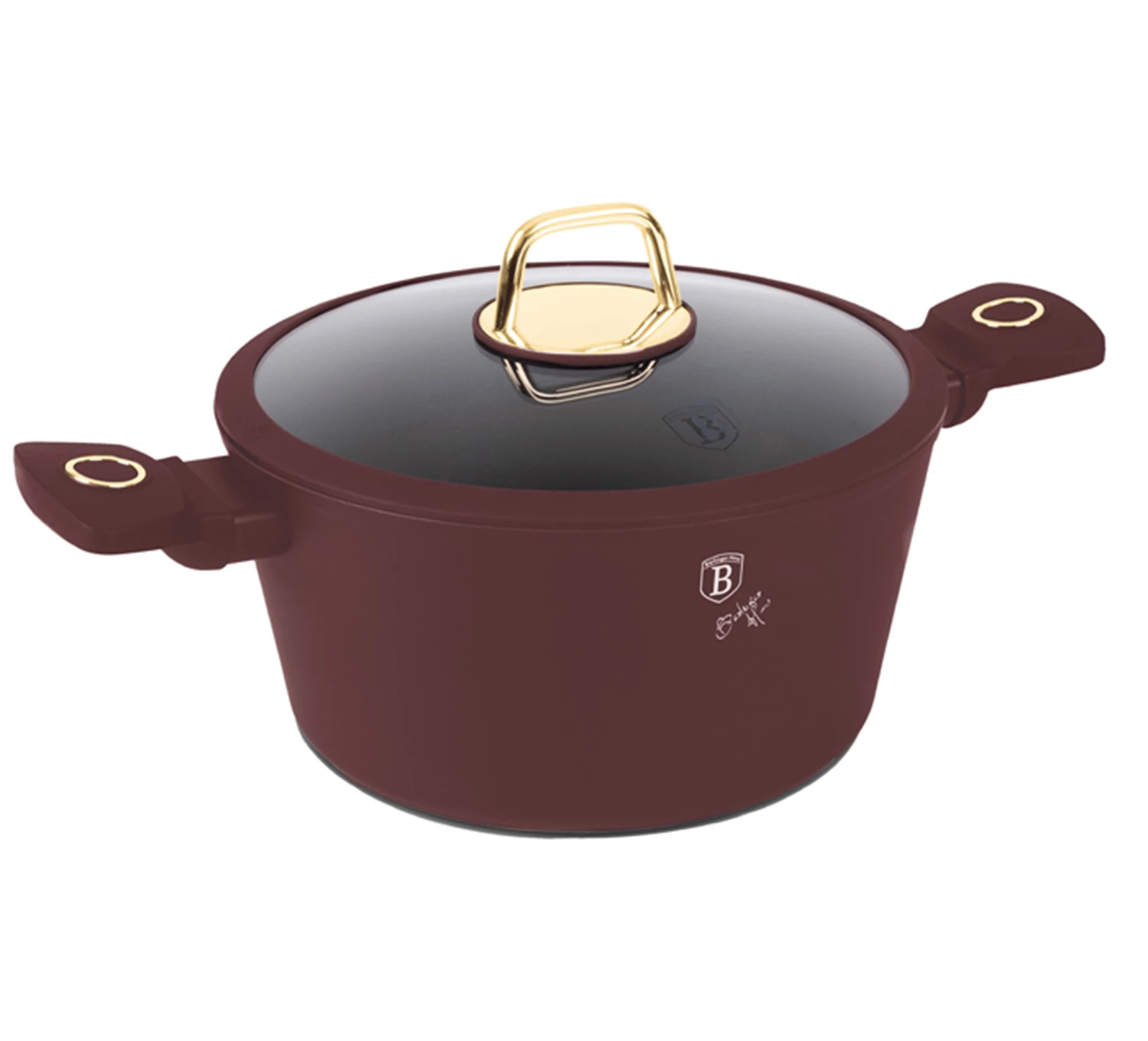 Berlinger Haus Leonardo TitánPro bevonatú Lábas fedővel 6,1 l-es (BH-8042)