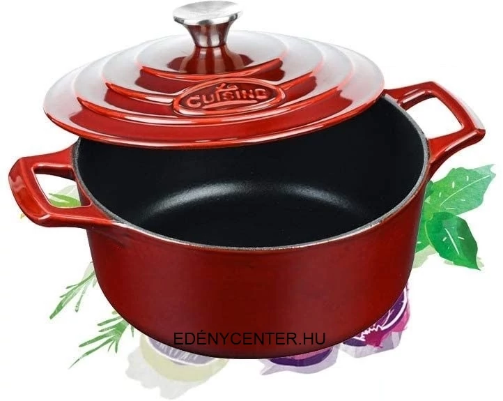 La Cuisine Berry öntöttvas lábas fedővel 26 cm-es (432026)