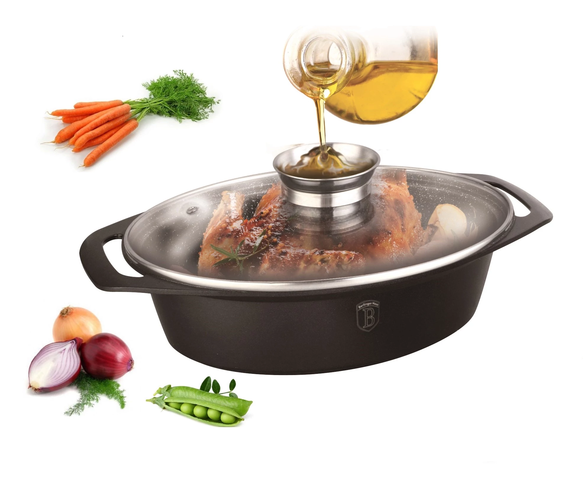 Berlinger Haus Granit Diamond Kacsasütő aroma gombbal (BH-1460)