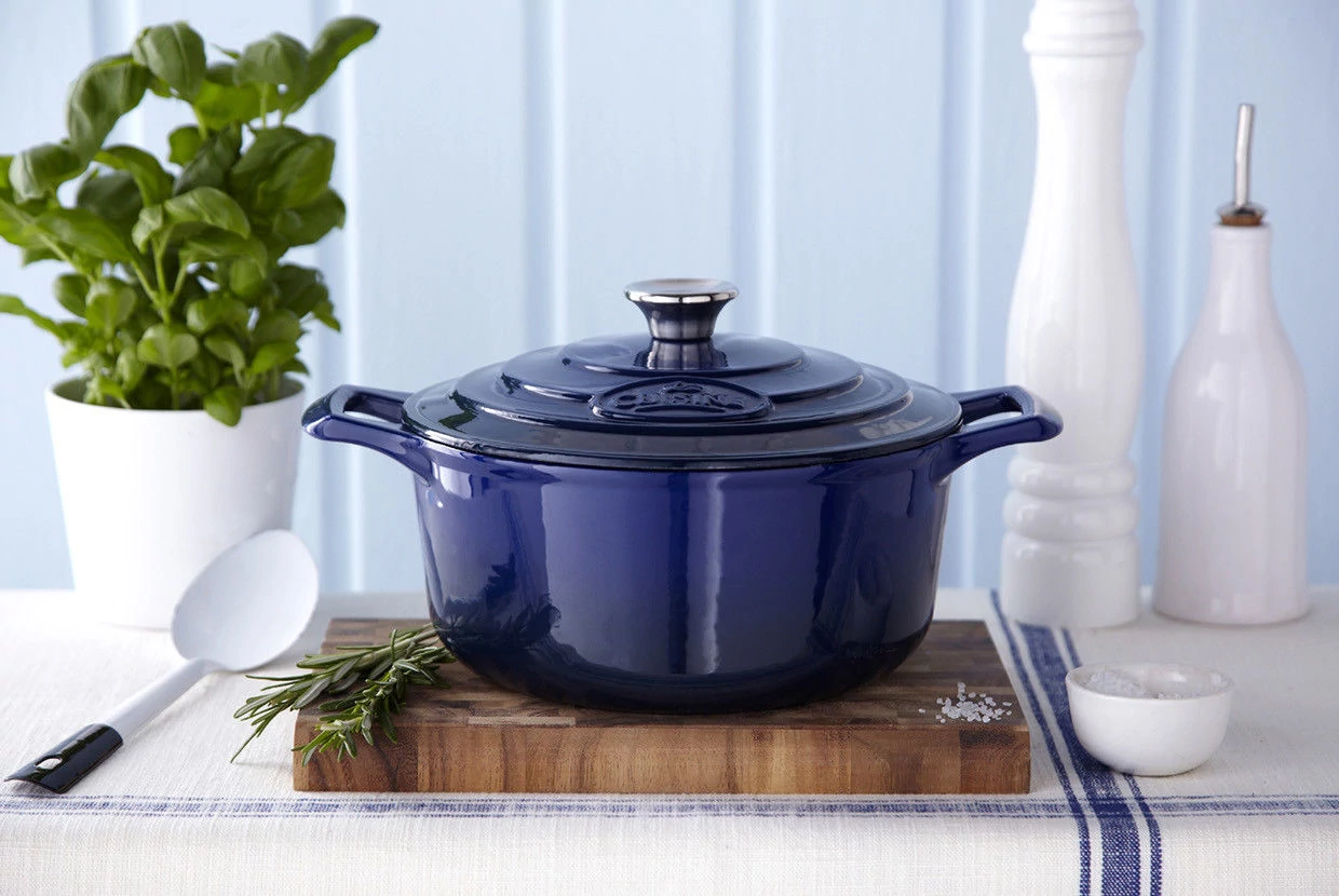 La Cuisine Blue öntöttvas lábas fedővel 26 cm-es (432017)