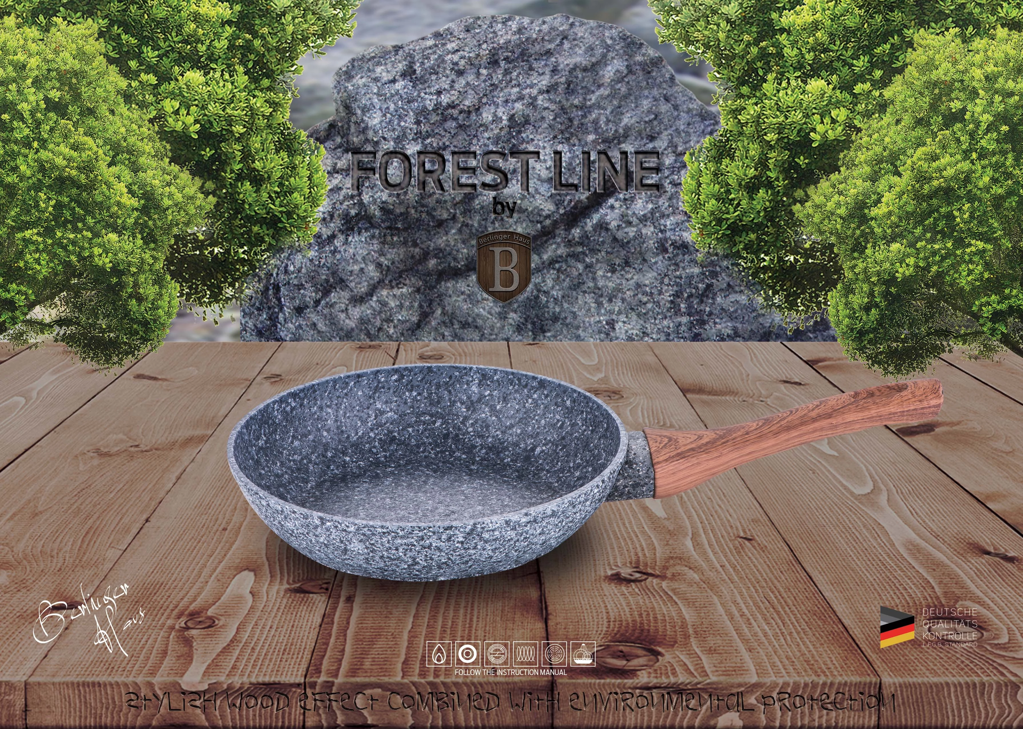 Berlinger Haus Forest Line Indukciós Serpenyő 20 cm-es (BH-1190)