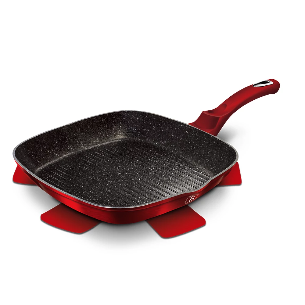 Berlinger Haus Burgundy indukciós grill serpenyő 28 cm-es (BH-1271)