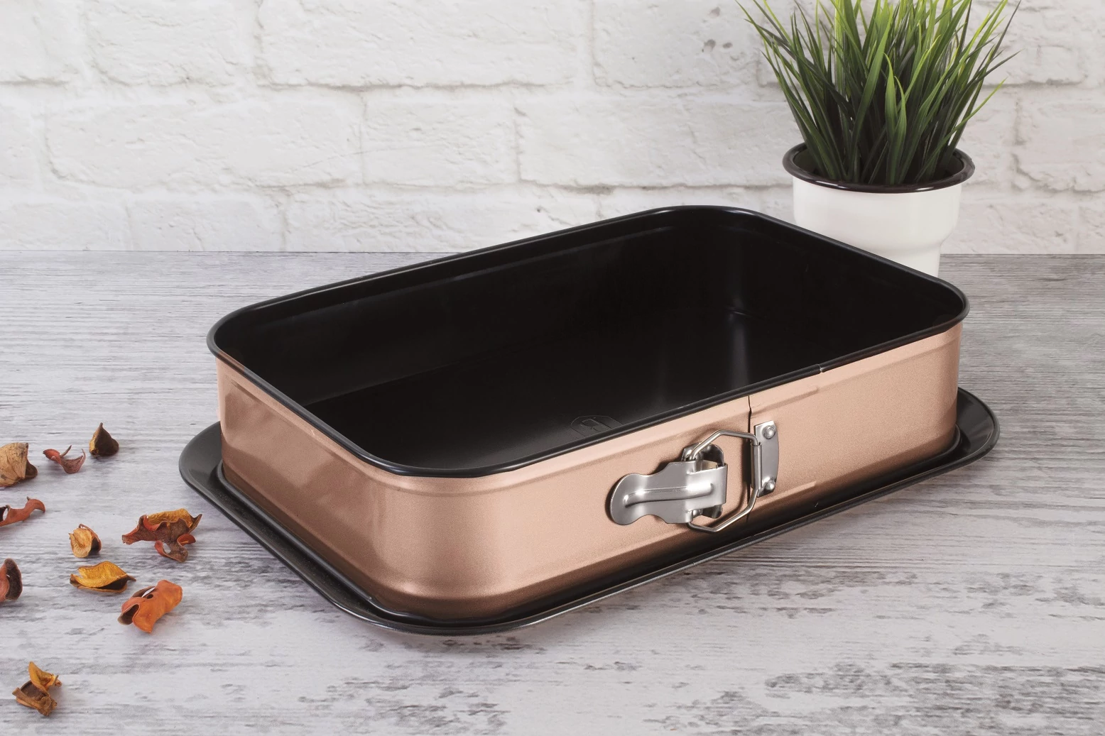 Berlinger Haus Rose Gold Szögletes kapcsos tortaforma (BH-6474)