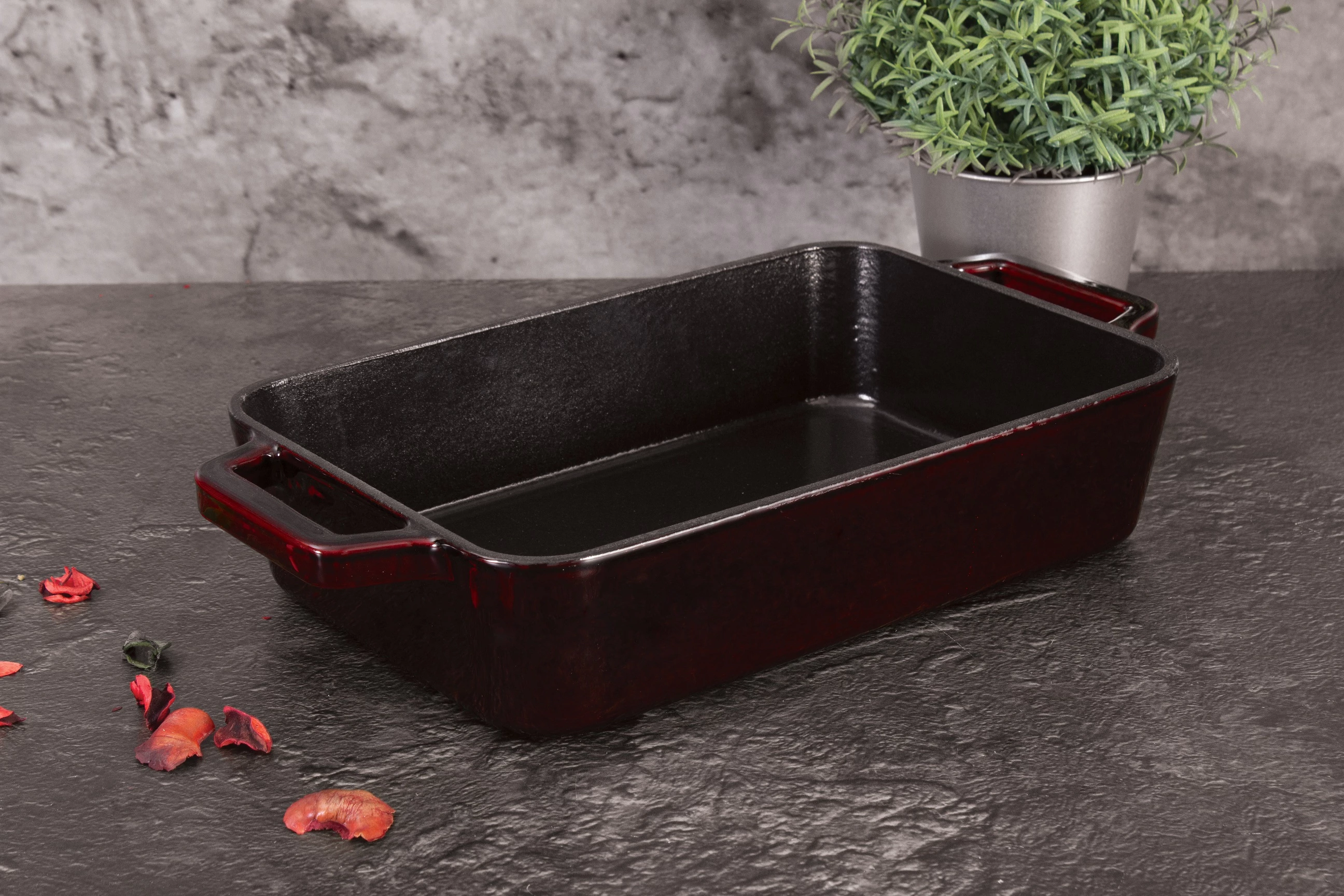 Berlinger Haus Burgundy Zománcozott Öntöttvas tepsi (BH-6500)