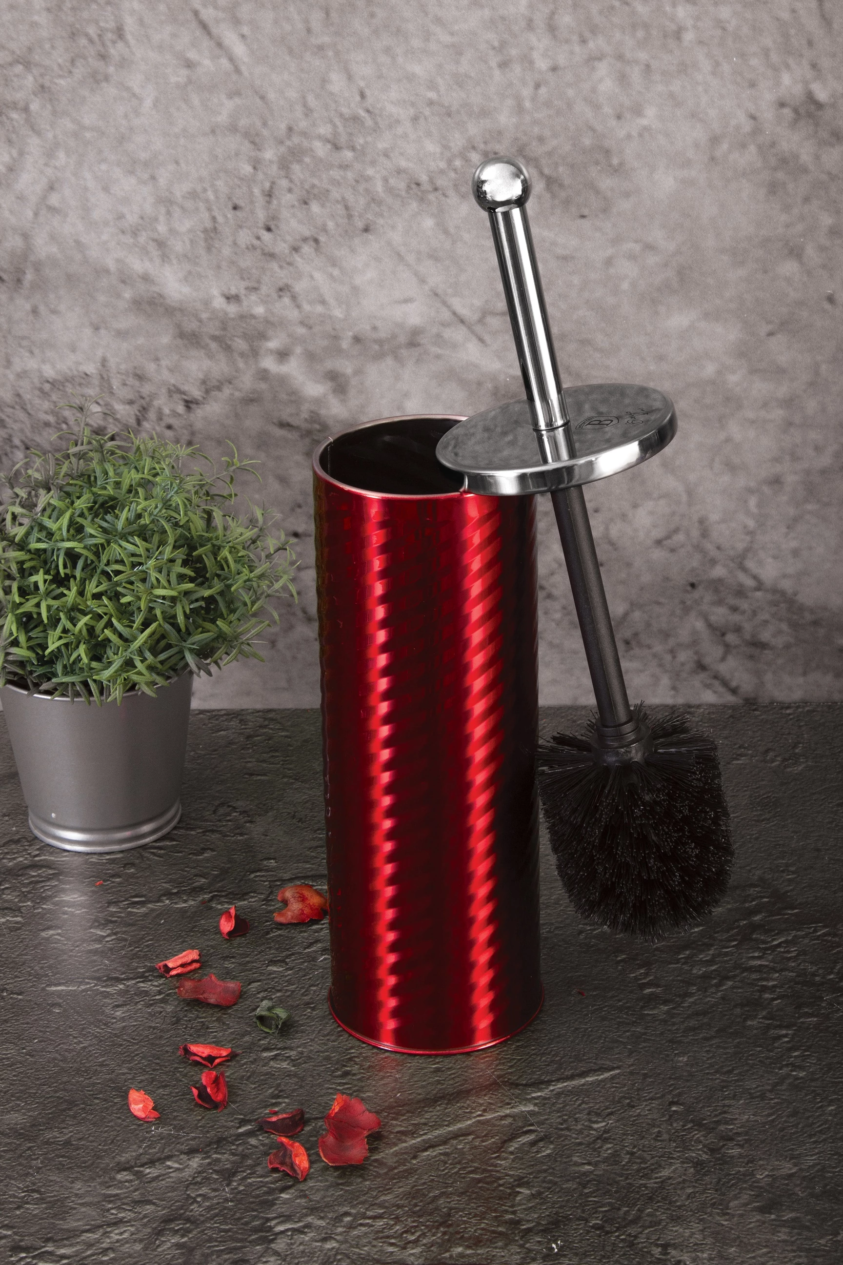 Berlinger Haus Burgundy WC kefe INOX tartóval (BH-6511)